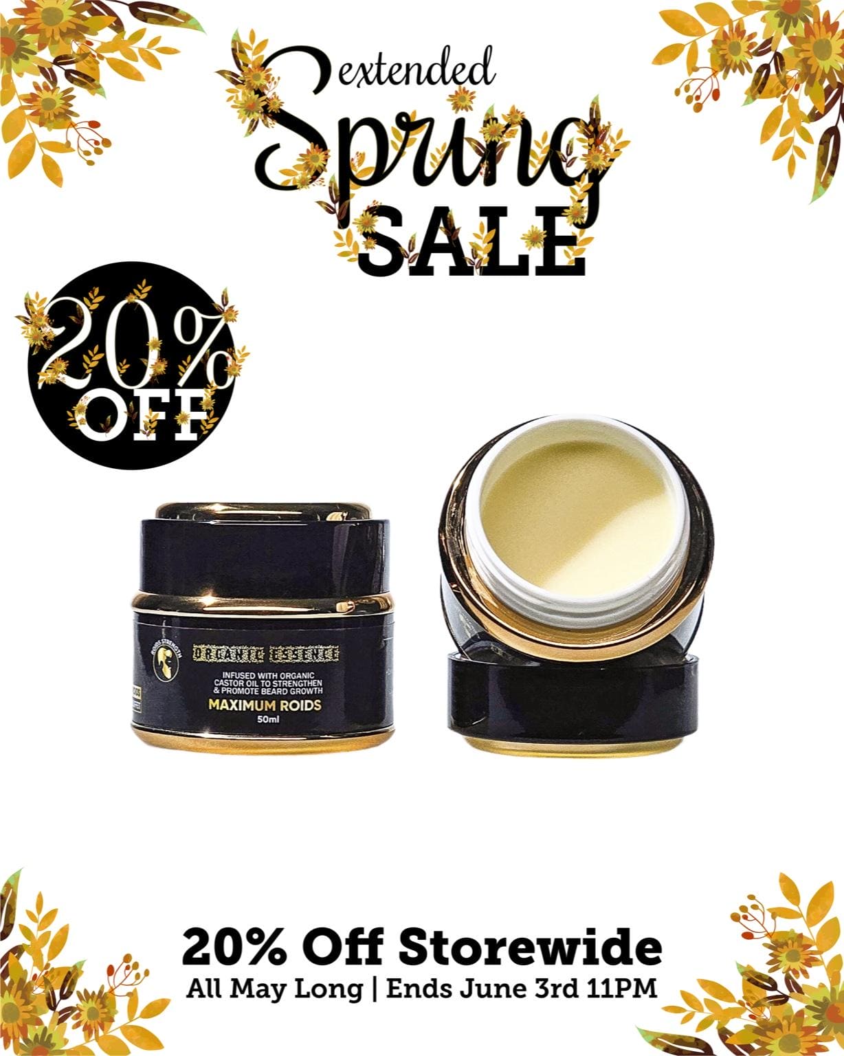 Organic Hairoids Beard Balm Buffet- 50ML