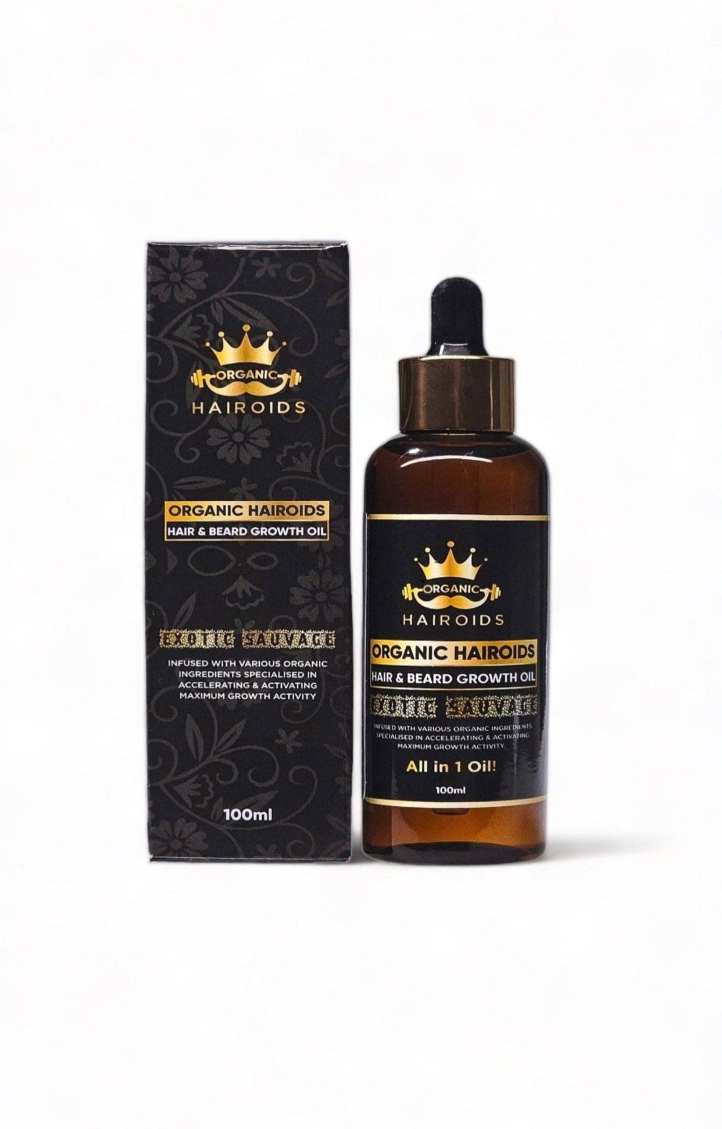 Organic Hairoids Hair & Beard Growth Oil - 100ML