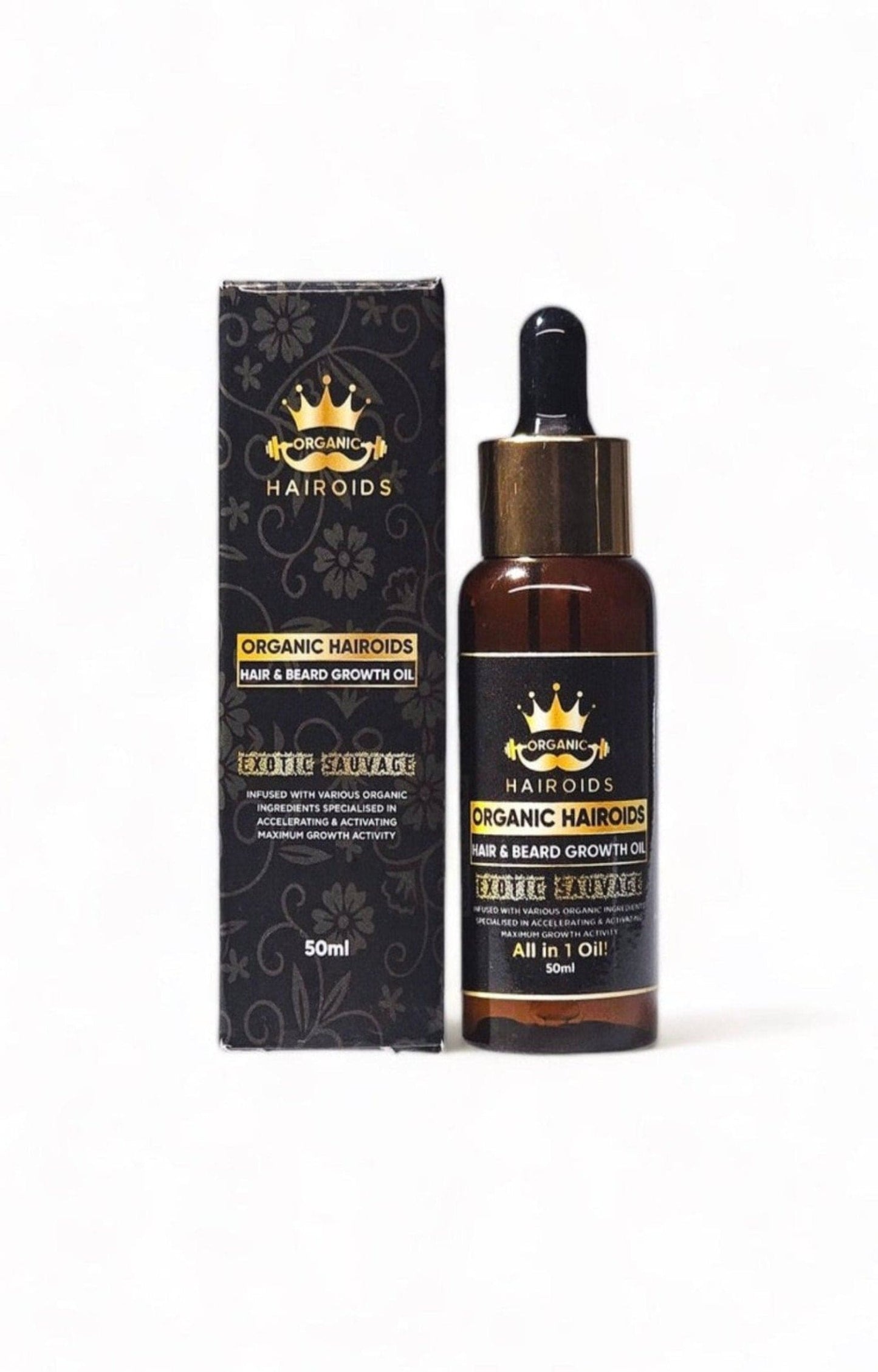 Organic Hairoids Hair & Beard Growth Oil - 50ML
