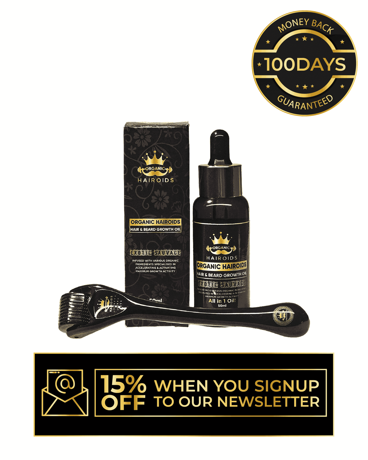 Organic Hairoids Maximum Growth Kit