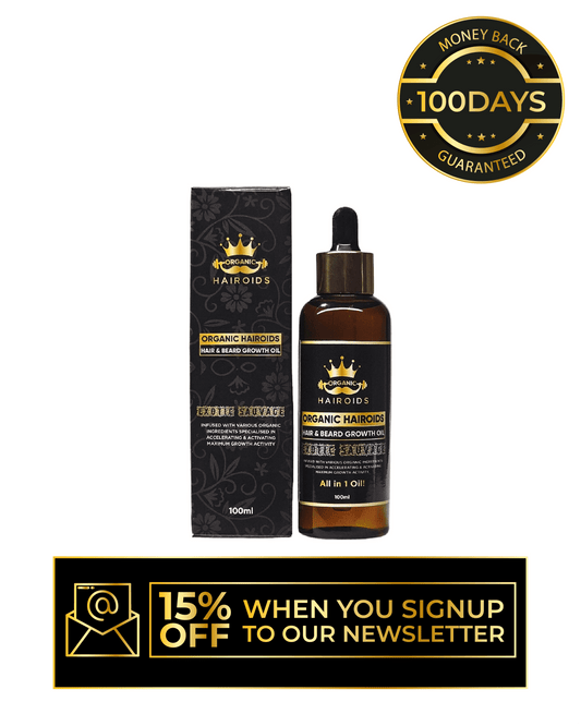 Organic Hairoids Hair & Beard Growth Oil - 100ML