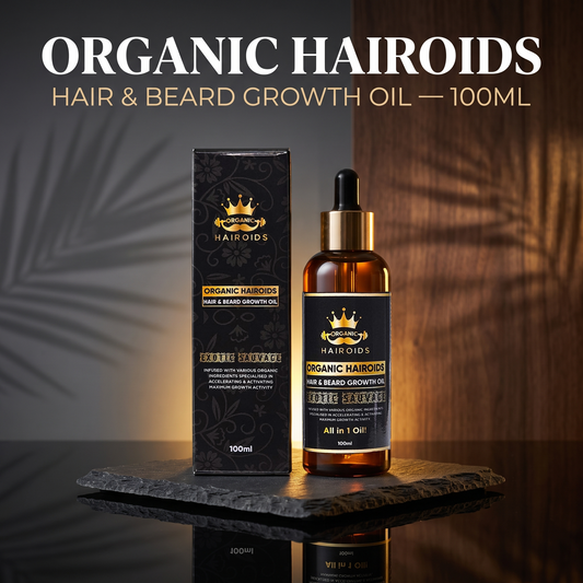 Organic Hairoids Hair & Beard Growth Oil - 100ML