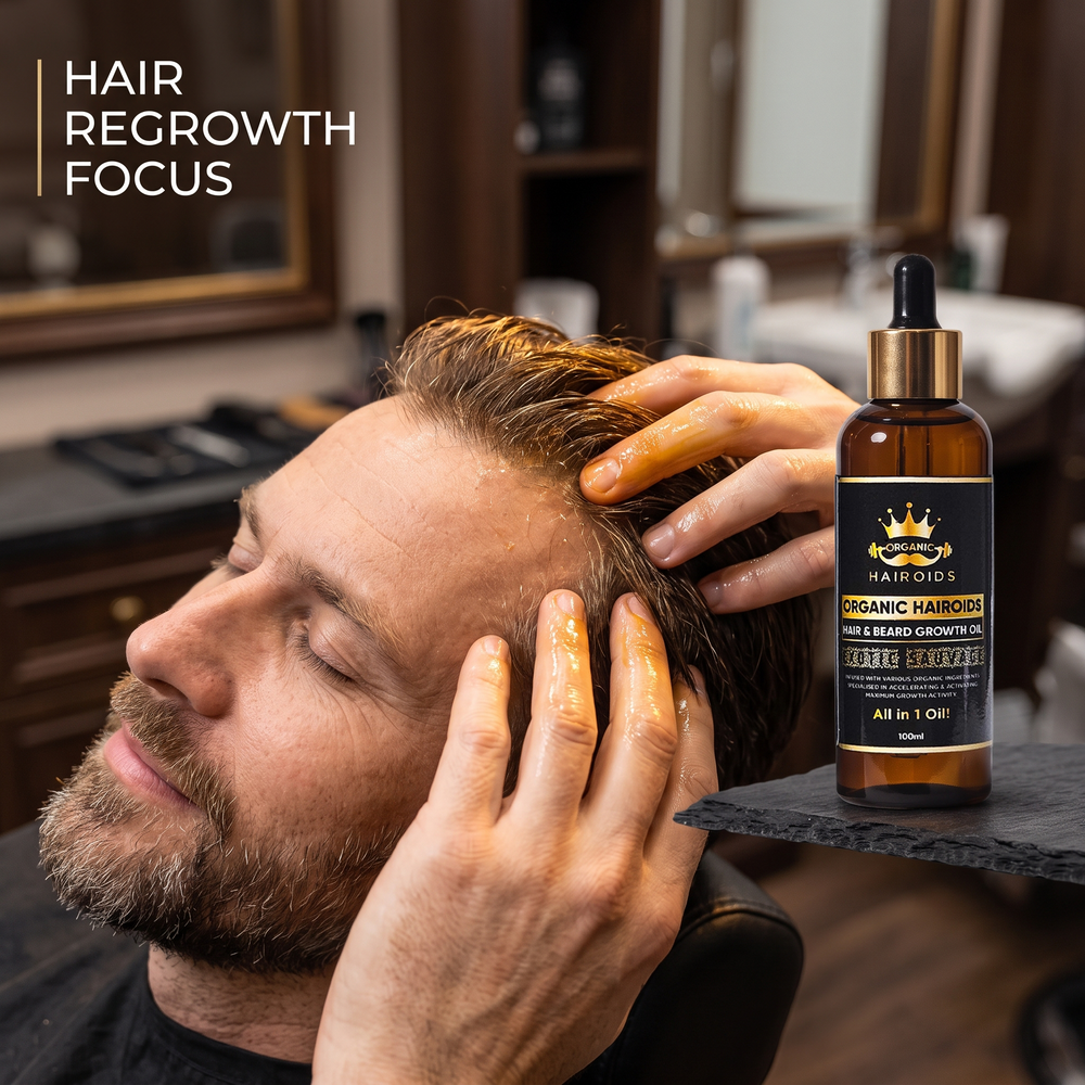 Organic Hairoids Hair & Beard Growth Oil - 100ML
