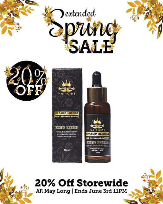 Organic Hairoids Hair & Beard Growth Oil - 50ML