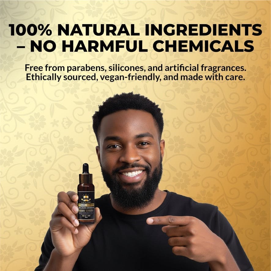 Organic Hairoids Hair & Beard Growth Oil - 100ML
