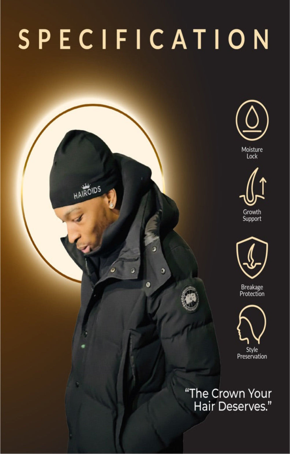 Organic Hairoids Skull Cap
