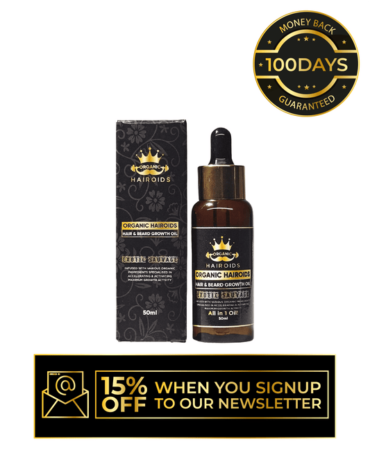 Organic Hairoids Hair & Beard Growth Oil - 50ML