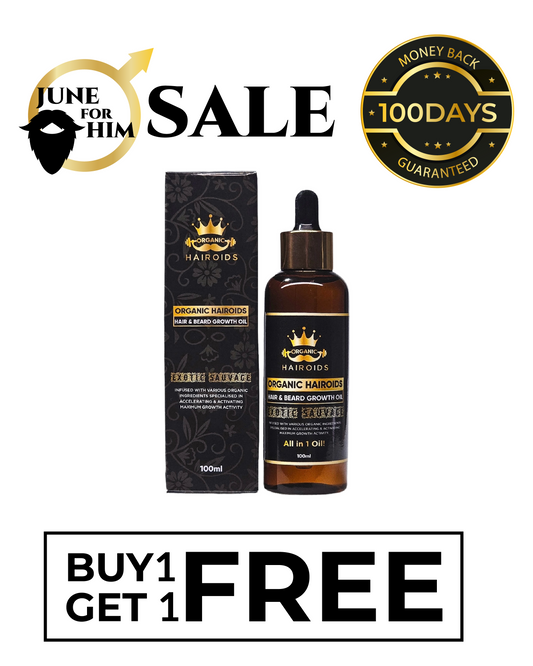 Organic Hairoids Hair & Beard Growth Oil - 100ML